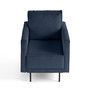 Voir la diapositive 1 : LISA DESIGN Charlie - fauteuil - pieds hauts - en velours côtelé
