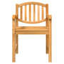 Voir la diapositive 5 : VIDAXL Ensemble a manger de jardin 5pcs Bois de teck massif