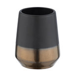 Wenko Gobelet de salle de bain design Brandol - Noir