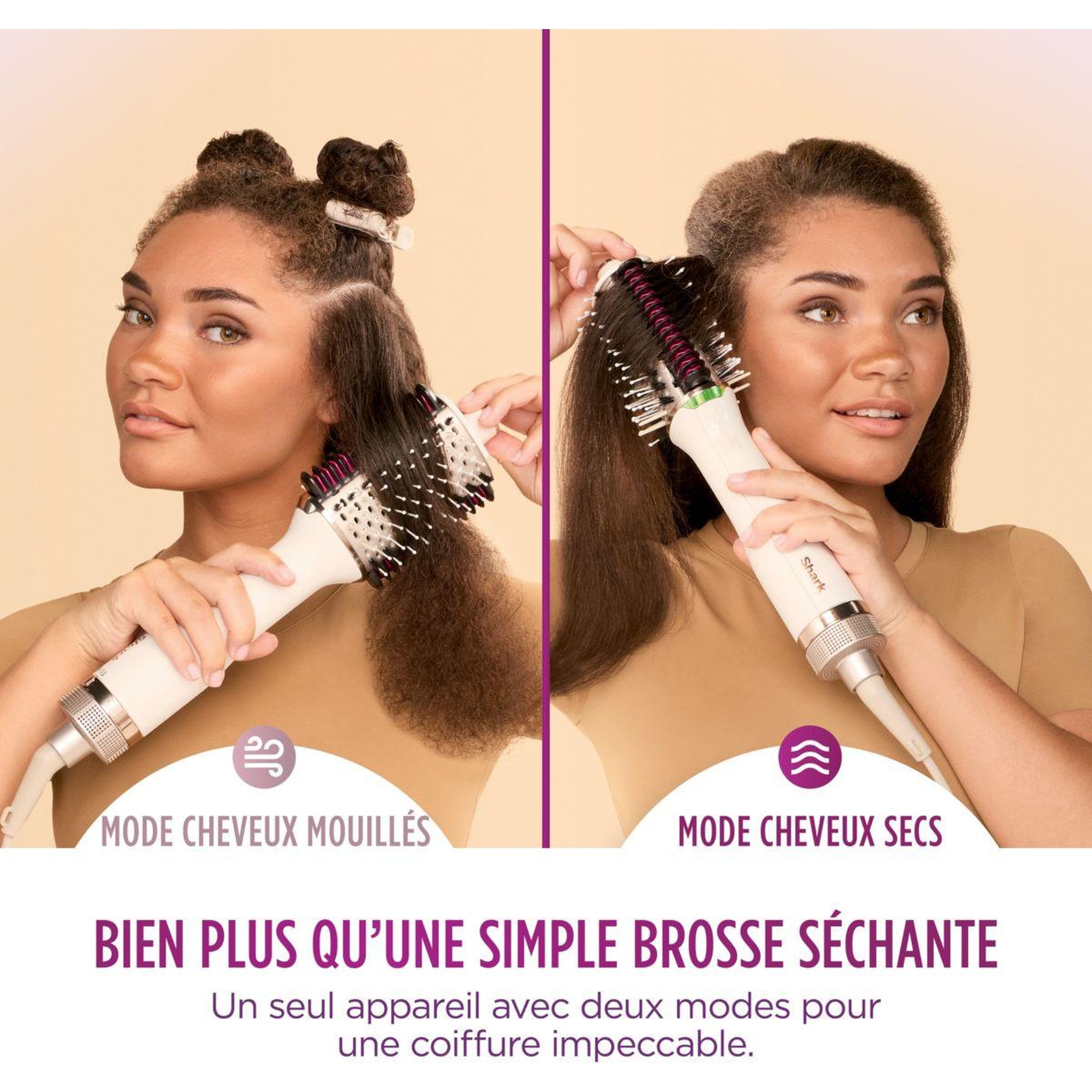 Voir la diapositive 3 : Shark Brosse chauffante Smoothstyle HT202EU