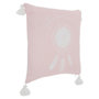 Voir la diapositive 1 : ATMOSPHERA Coussin Déco  4 Pompons  40x40cm Rose