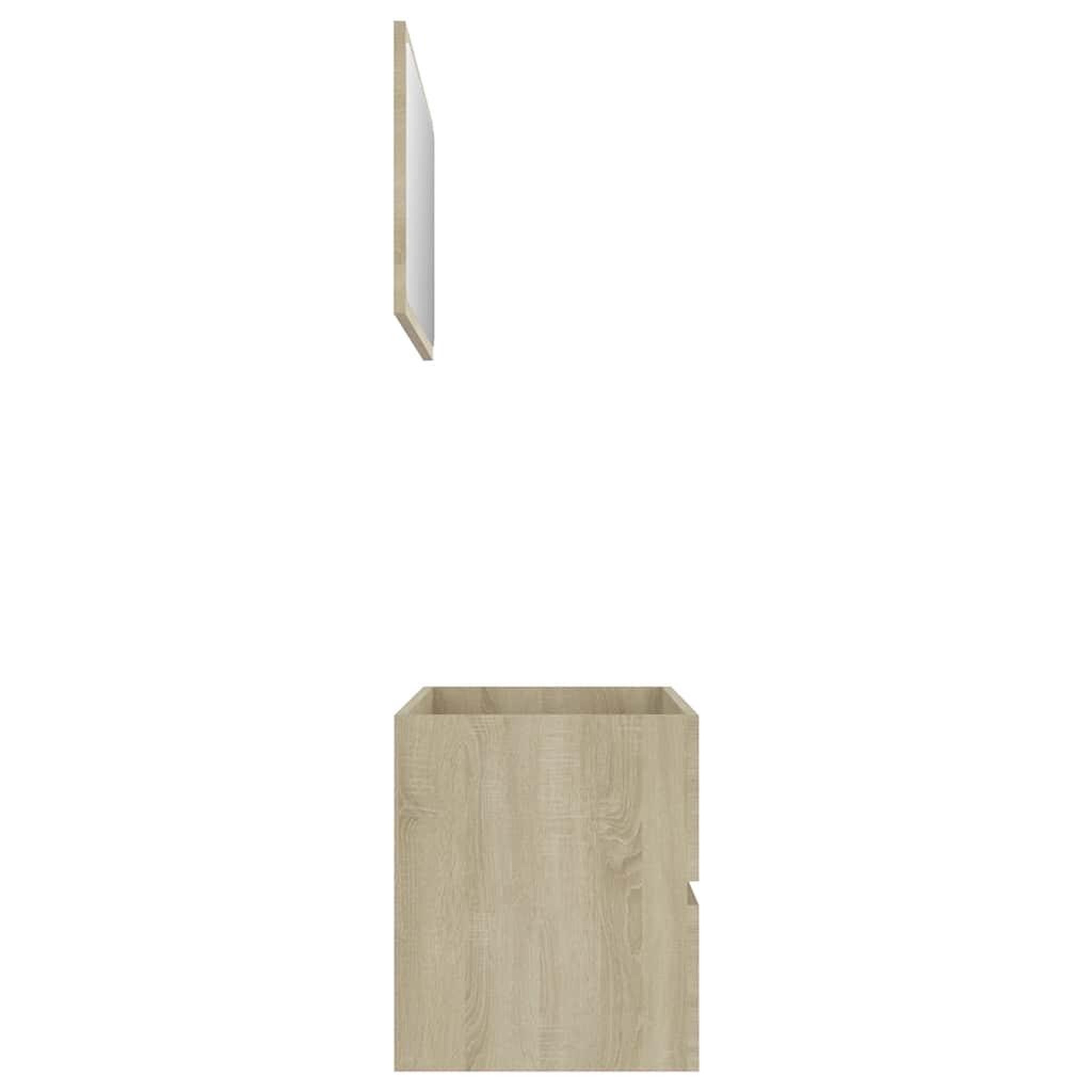 Voir la diapositive 5 : VIDAXL Ensemble de meubles de salle de bain 2 pcs chene sonoma