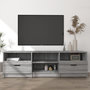Voir la diapositive 1 : VIDAXL Meuble TV Sonoma gris 150x33,5x45 cm Bois d'ingenierie
