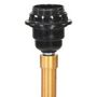 Voir la diapositive 4 : VIDAXL Lampadaire a trepied Noir et dore Bois de teck massif 141 cm