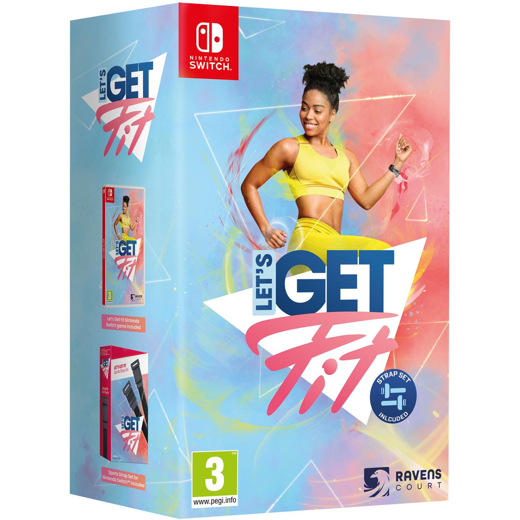 Voir la diapositive 1 : Let's Get Fit Nintendo Switch - Strap Inclus