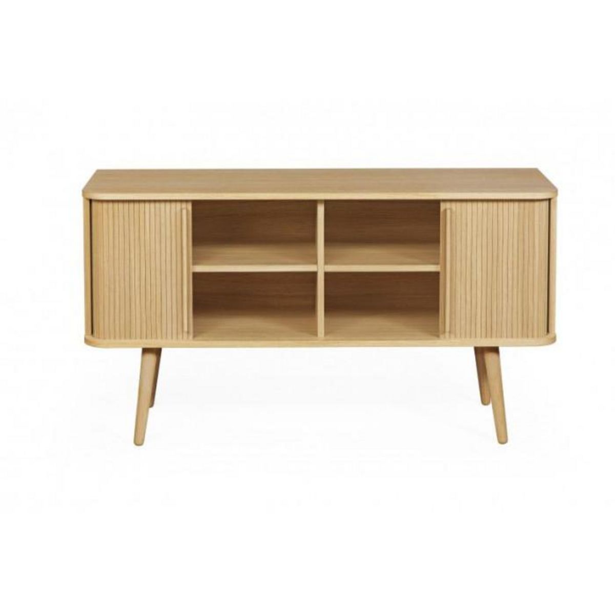 Paris Prix Buffet 2 Portes en Bois Massif  Rove  138cm Chêne