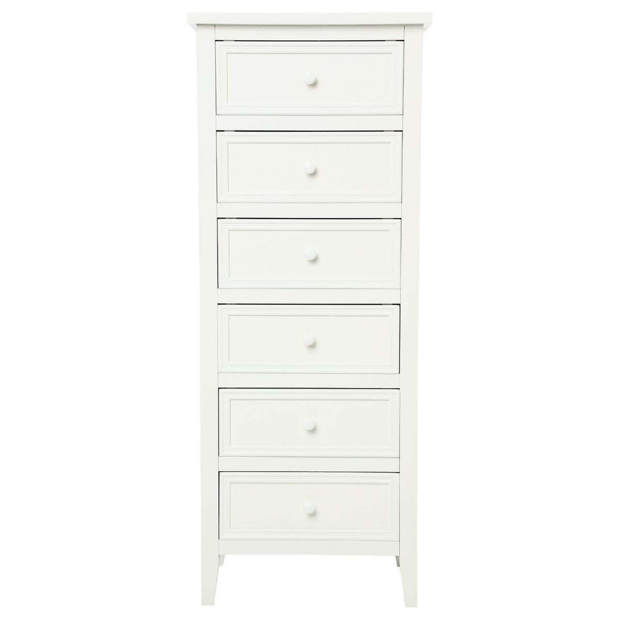 Voir la diapositive 2 : ATMOSPHERA Chiffonnier 6 tiroirs  charme  113cm blanc