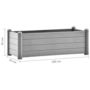 Voir la diapositive 6 : VIDAXL Lit sureleve de jardin PP Gris pierre 100x43x35 cm