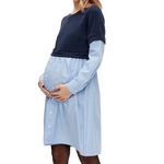 MAMALICIOUS Robe de Grossesse  Femme Mamalicious Vera. Coloris disponibles : Bleu