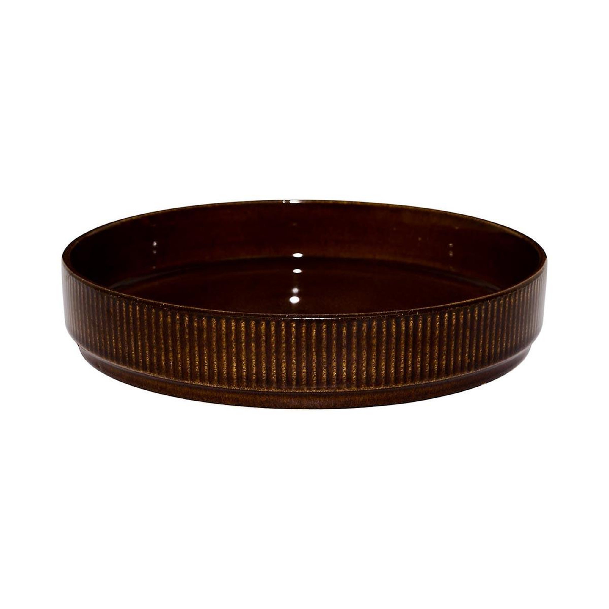 Voir la diapositive 2 : COOK CONCEPT Lot de 6 assiettes creuses  ysia  20cm marron