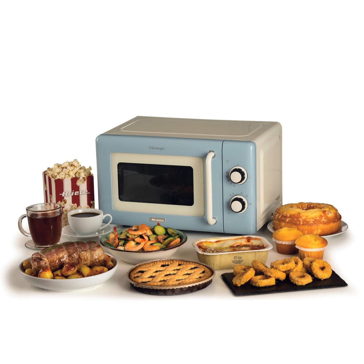 ARIETE Ariete Vintage Line 3960/05 Bleu Micro-onde simple Comptoir 20 L 800 W