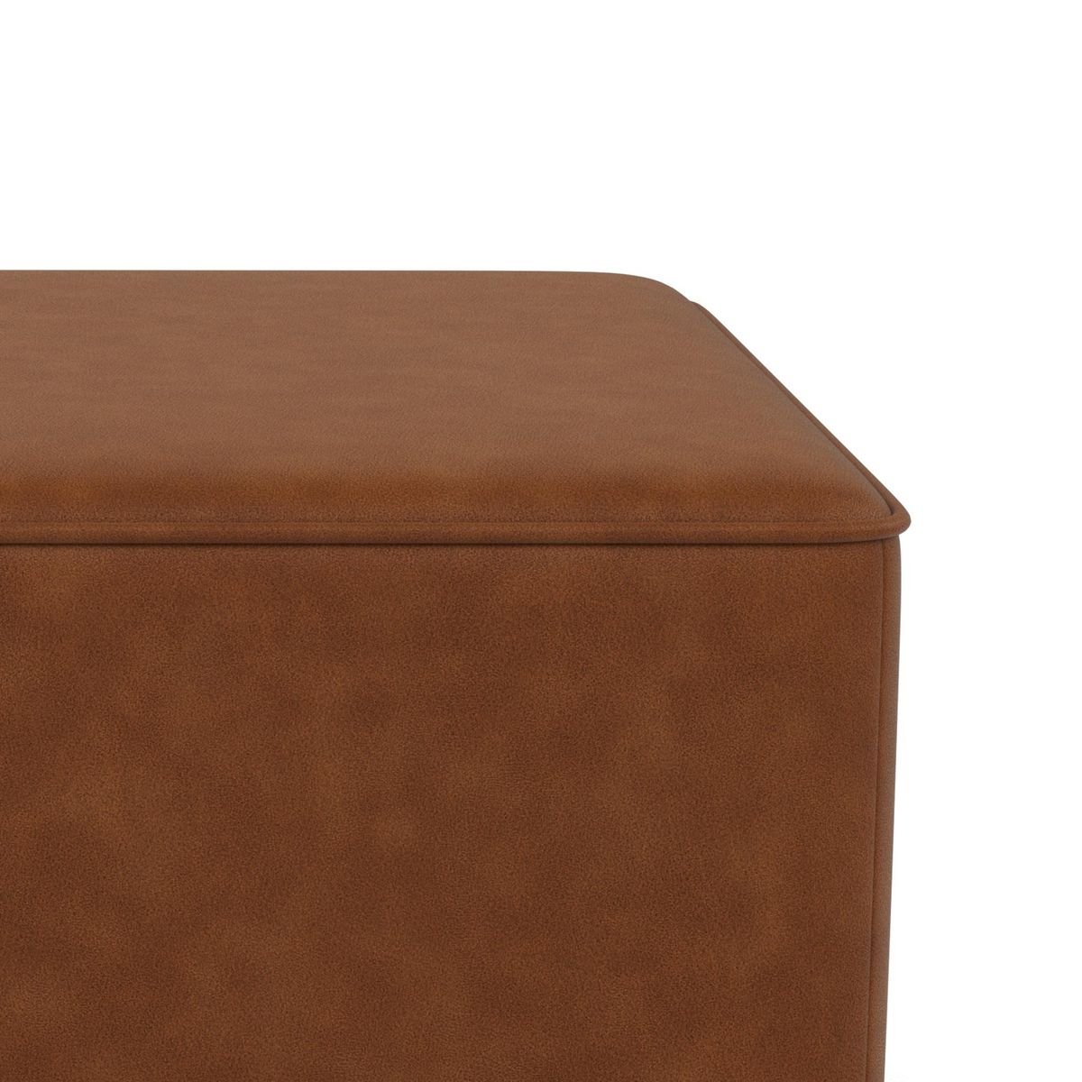 BEST MOBILIER Topaze - pouf en simili