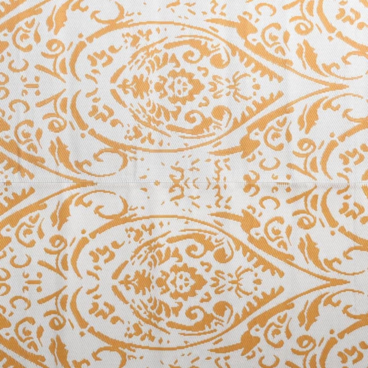 VIDAXL Tapis d'exterieur ARAKIL Orange et blanc 190x290 cm PP