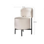 Voir la diapositive 5 : LISA DESIGN Tissia - lot de 2 chaises pivotantes - en tissu bouclette