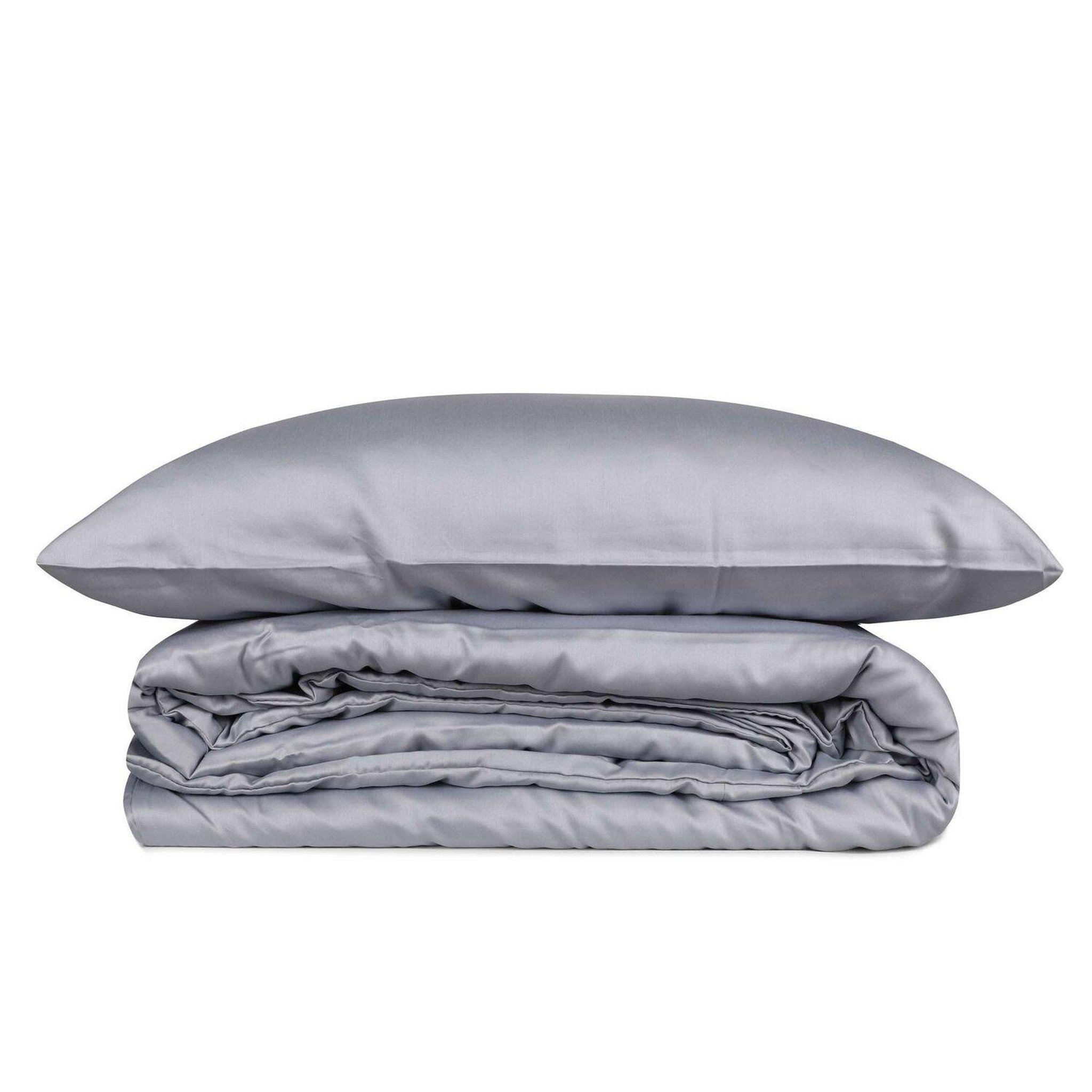 Voir la diapositive 2 : Home collection Parure housse de couette avec taie(s) 100 % satin de coton Elegant