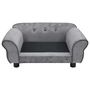Voir la diapositive 3 : VIDAXL Canape pour chien Gris 72x45x30 cm Peluche