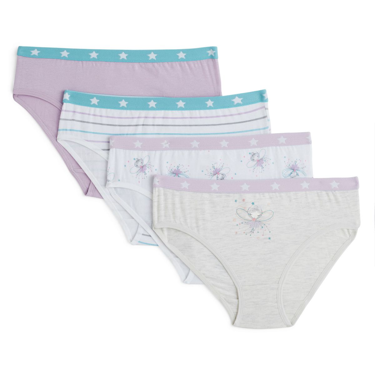 IN EXTENSO Lot de 4 culottes fantaisies fille