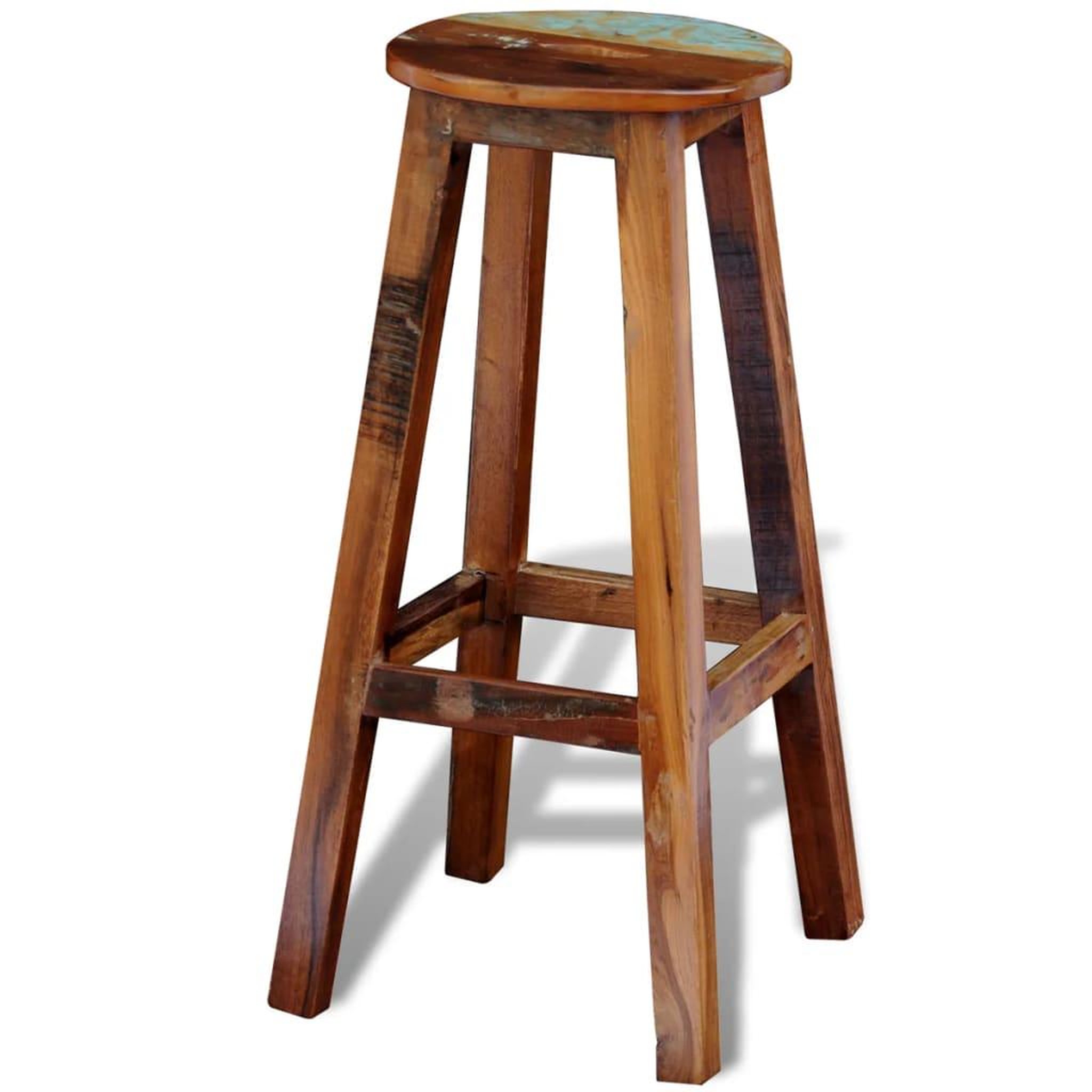 Voir la diapositive 3 : VIDAXL Tabouret de bar bois de recuperation massif