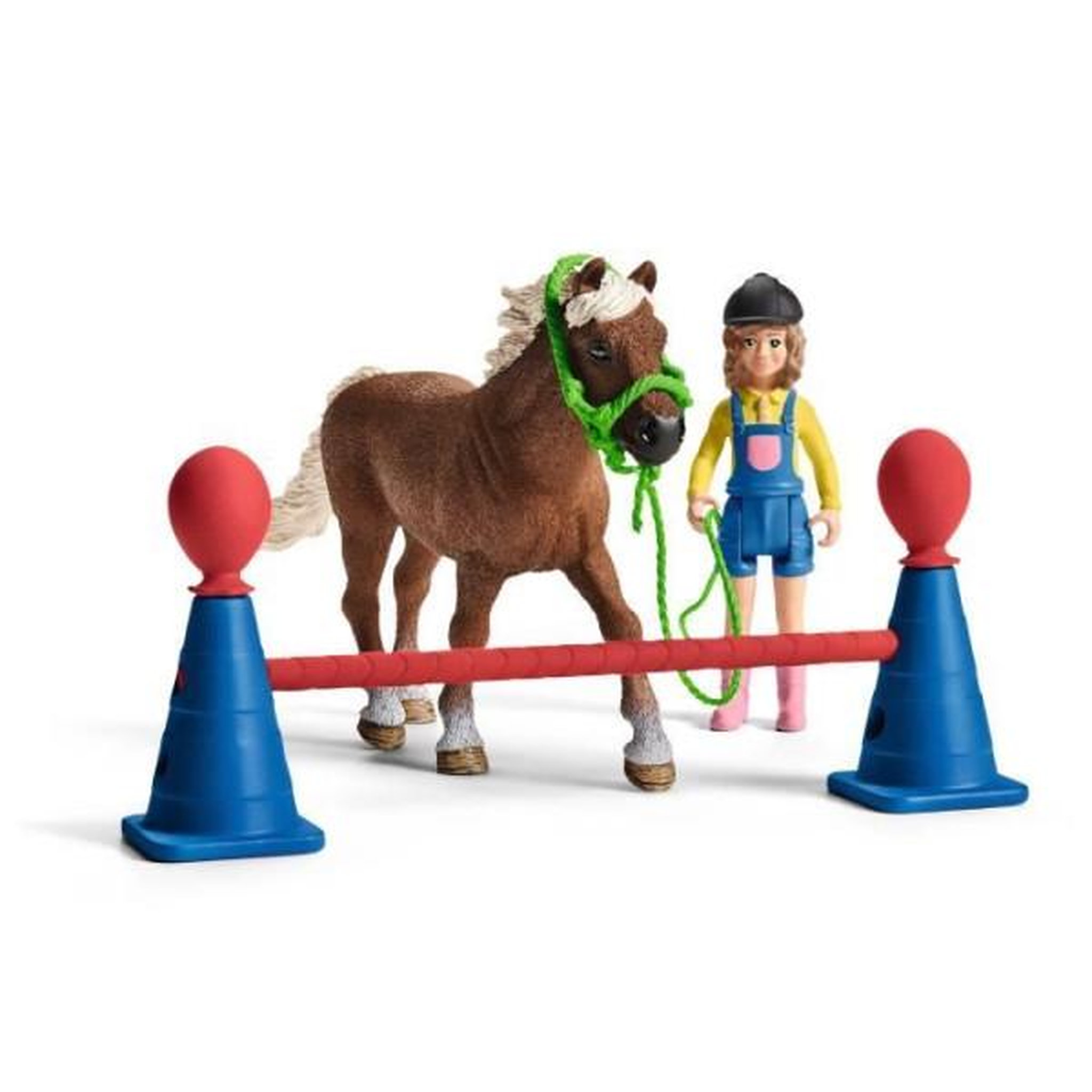 Voir la diapositive 5 : Schleich Coffret d'entraînement agilité équestre avec cheval schleich, dresseur et accessoires - ensemble équestre de 41 pieces - cad