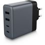 Voir la diapositive 2 : ADEQWAT Chargeur secteur 100W GaN 2 USB-A + 2 USB-C + câble USB-C