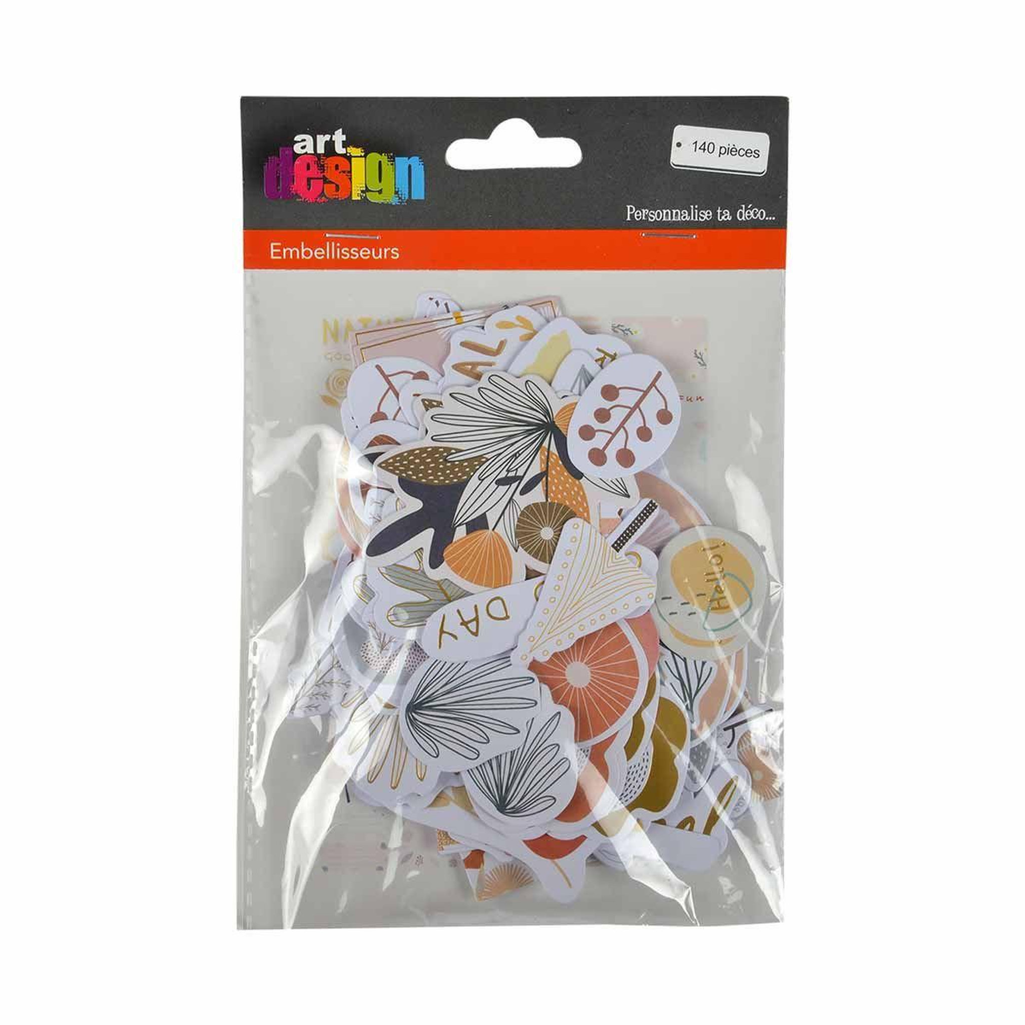 Voir la diapositive 2 : HOMEA Lot de 140 Embellisseurs  Harmonie  Multicolore