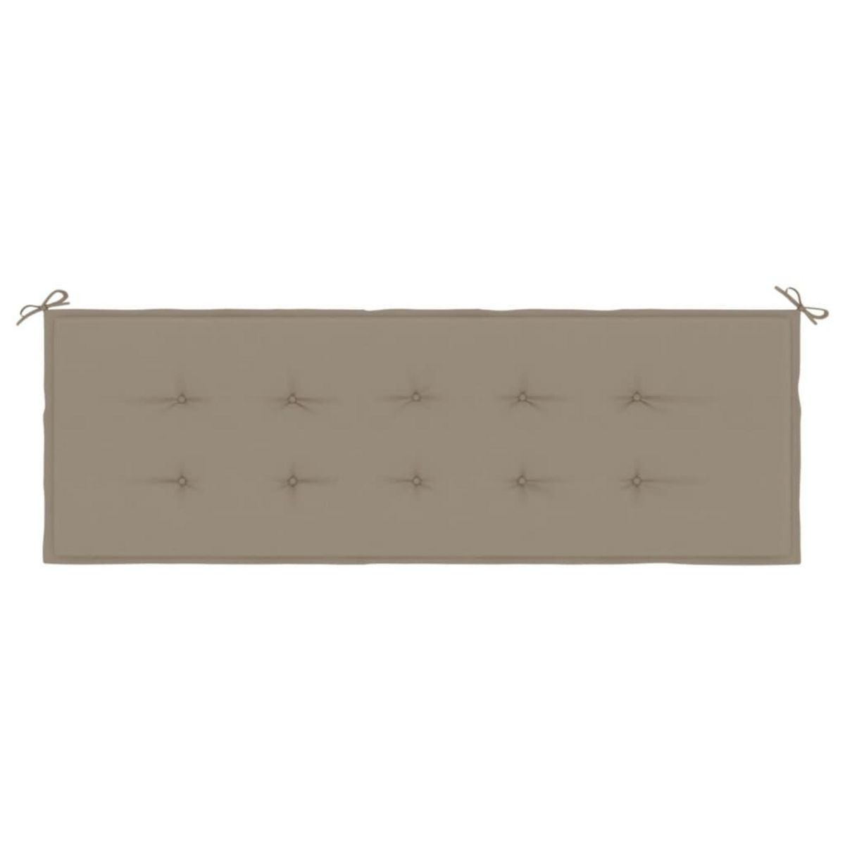 VIDAXL Coussin de banc de jardin taupe 150x50x3 cm tissu oxford