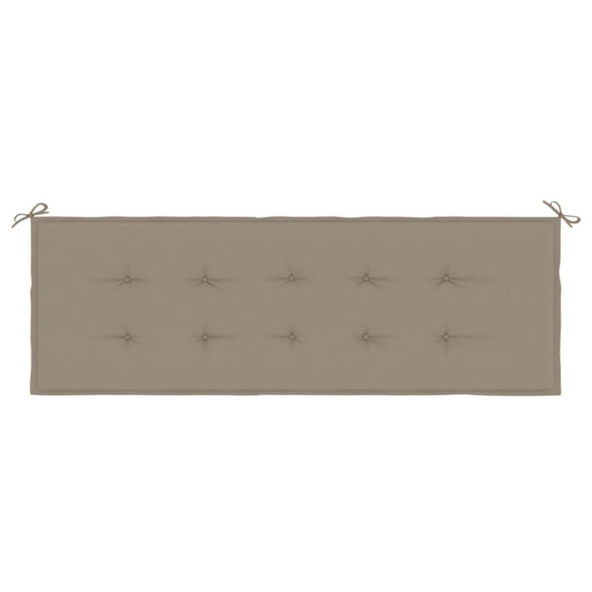 VIDAXL Coussin de banc de jardin taupe 150x50x3 cm tissu oxford
