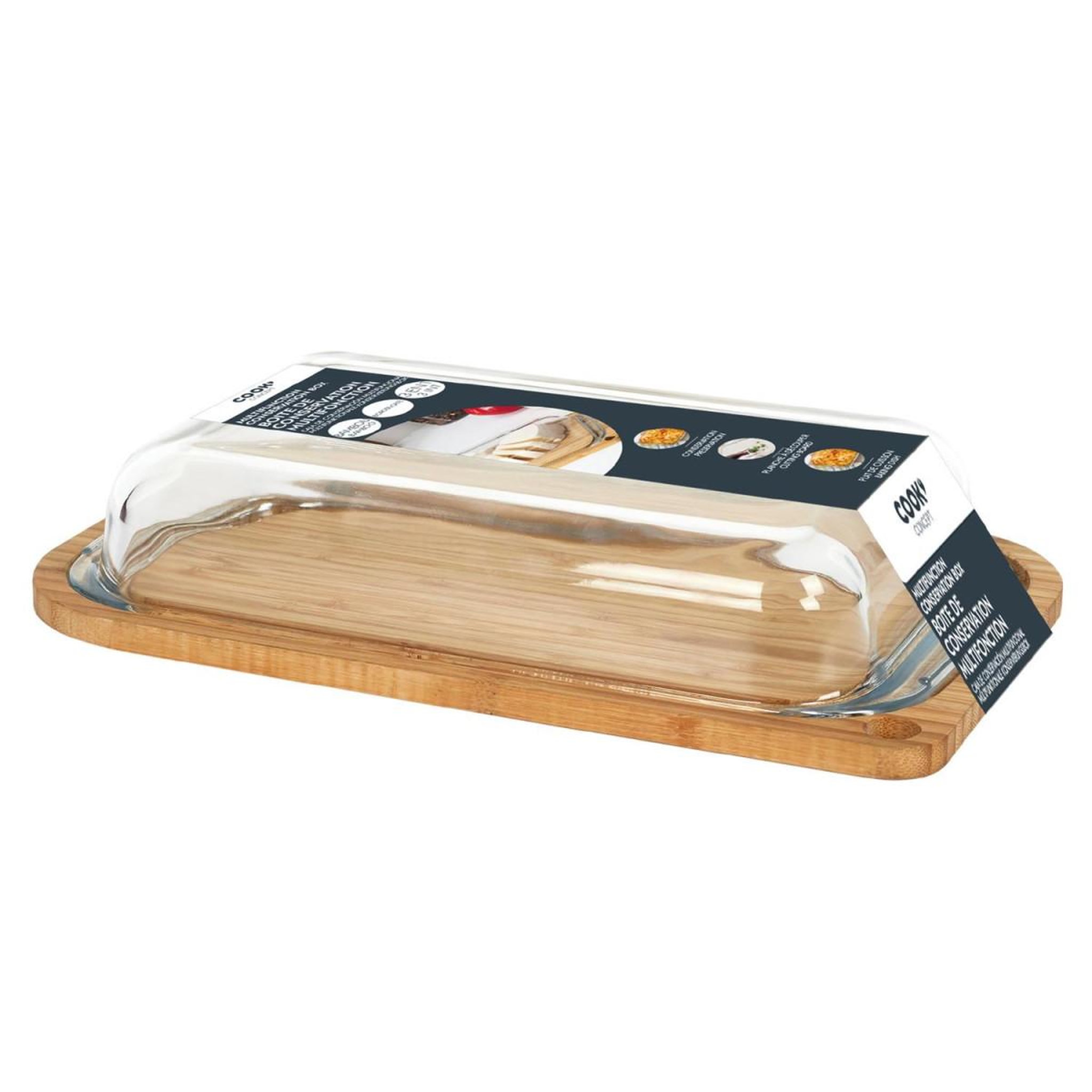 Voir la diapositive 5 : COOK CONCEPT Boîte de Conservation  Support  41cm Naturel
