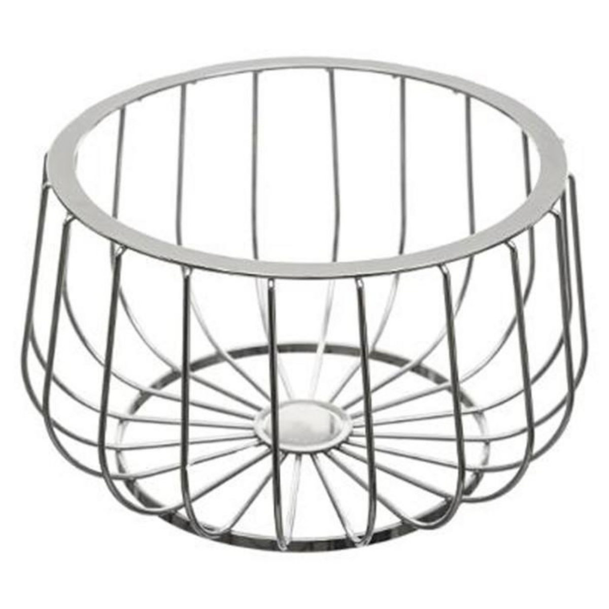 FIVE Corbeille à Fruits Moderne  Line  25cm Argent