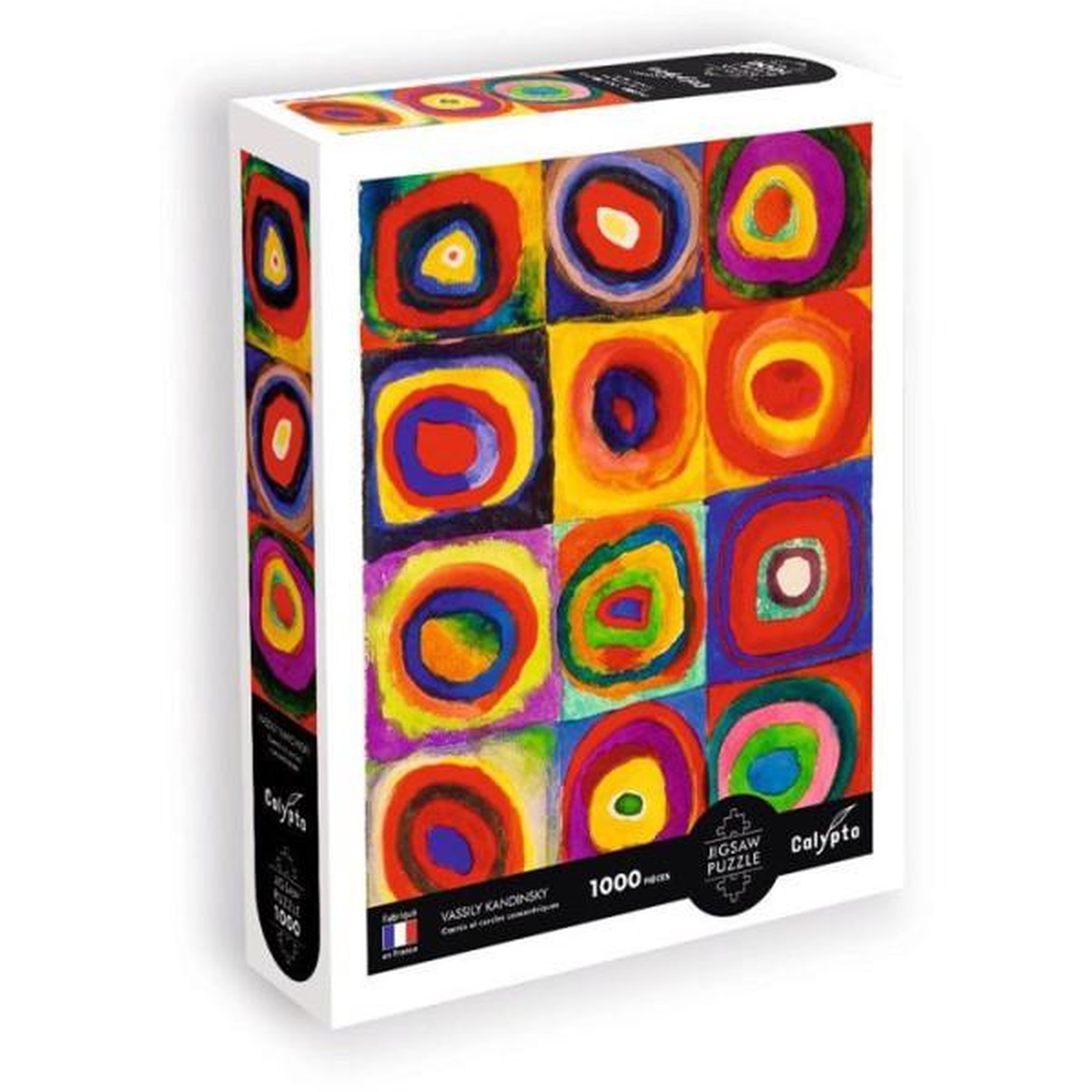 Sentosphere Puzzle - sentosphere - calypto - 1000 pieces - carrés et cercles concentriques - vassily kandisnky - toucher soyeux - des 9 ans