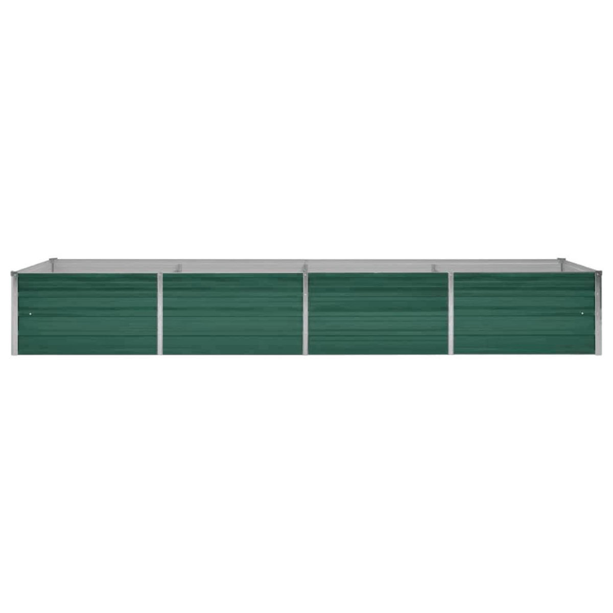 VIDAXL Lit sureleve de jardin Acier galvanise 320x80x45 cm Vert