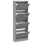 Voir la diapositive 2 : VIDAXL Armoire à chaussures sonoma gris 60x21x163,5 cm bois ingénierie
