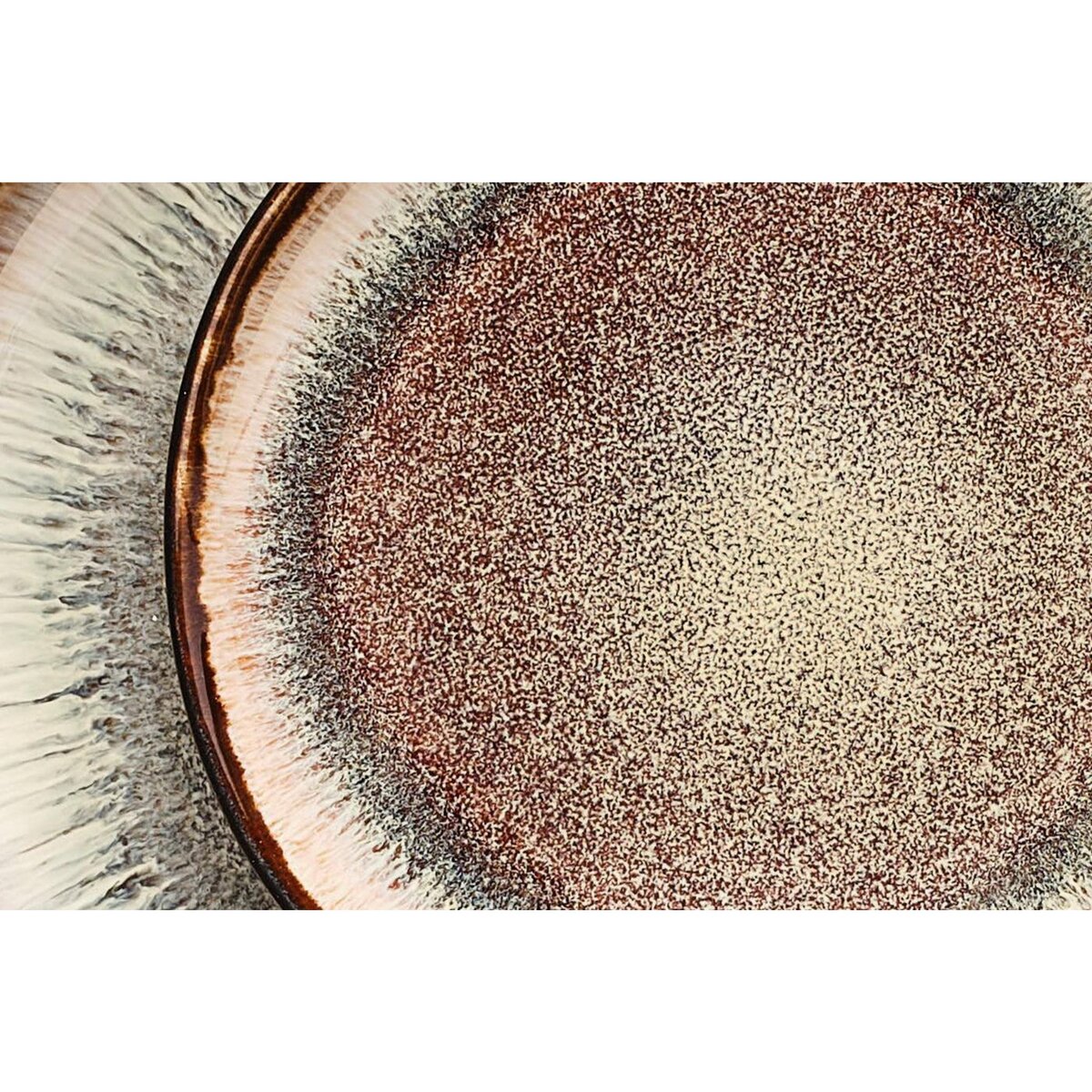 BJORN Assiette IRIS Ø16cm - 6 pièces - Marron sauvage