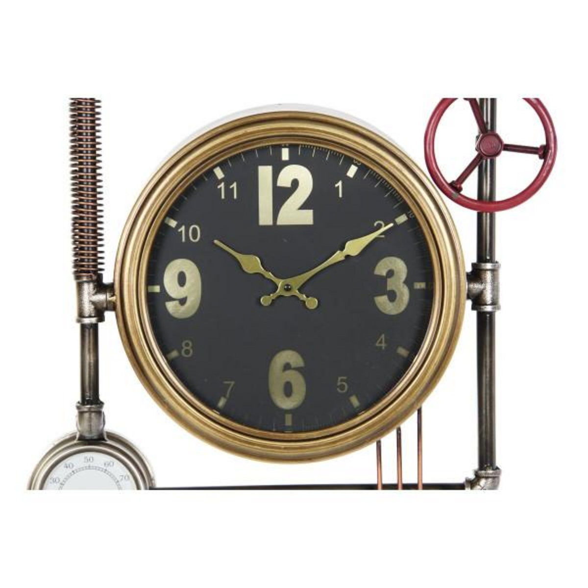 AAAAA Horloge Murale DKD Home Decor Vannes Verre Doré Fer (50,5 x 12 x 73 cm)