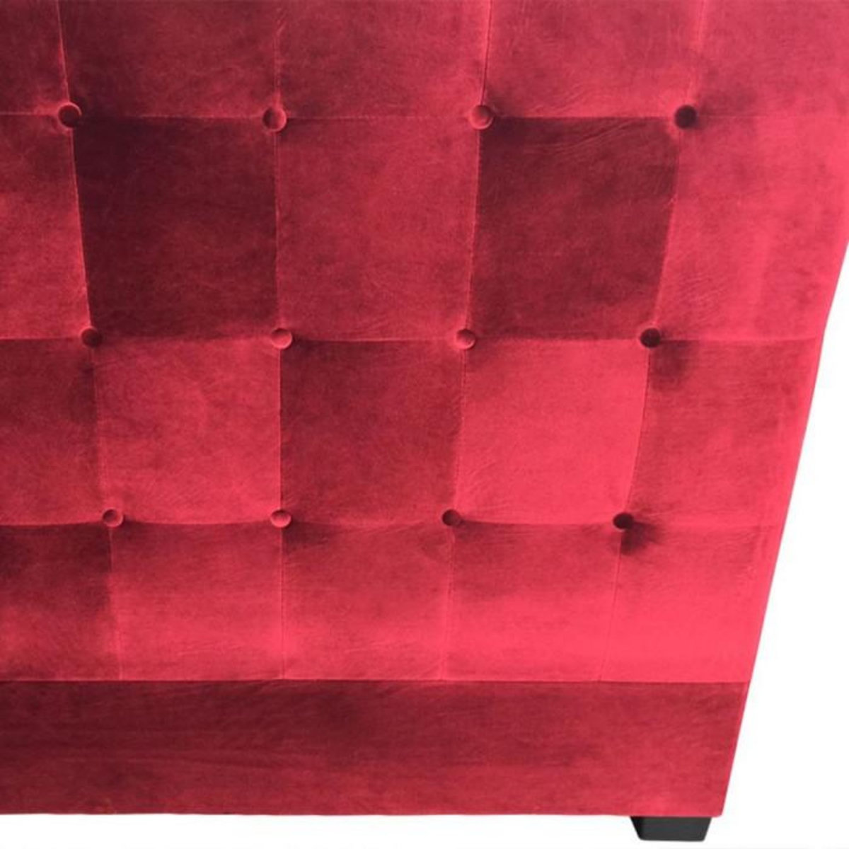 Paris Prix Tête de Lit Capitonnée en Velours  Amor  160cm Rouge