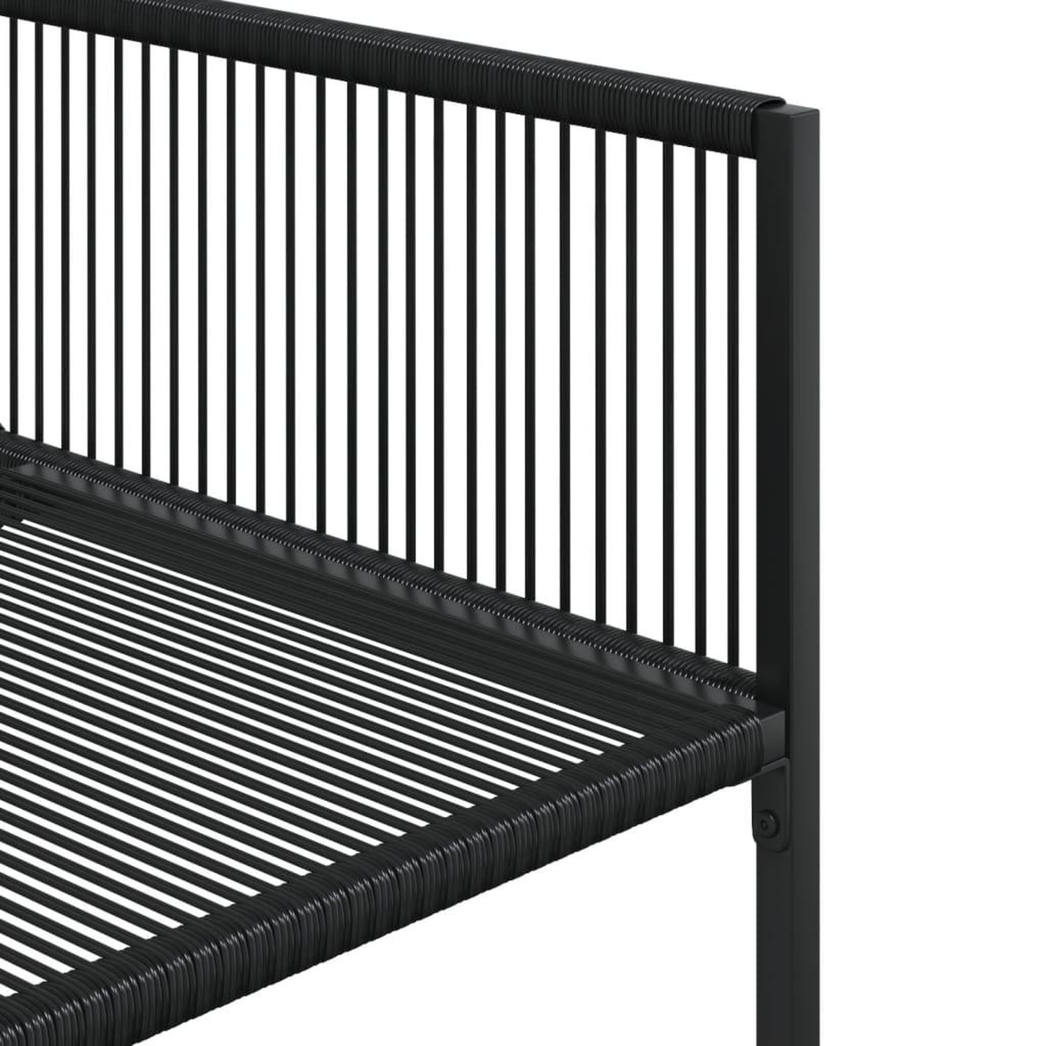 Voir la diapositive 5 : VIDAXL Ensemble a manger de jardin 9 pcs Noir Resine tressee