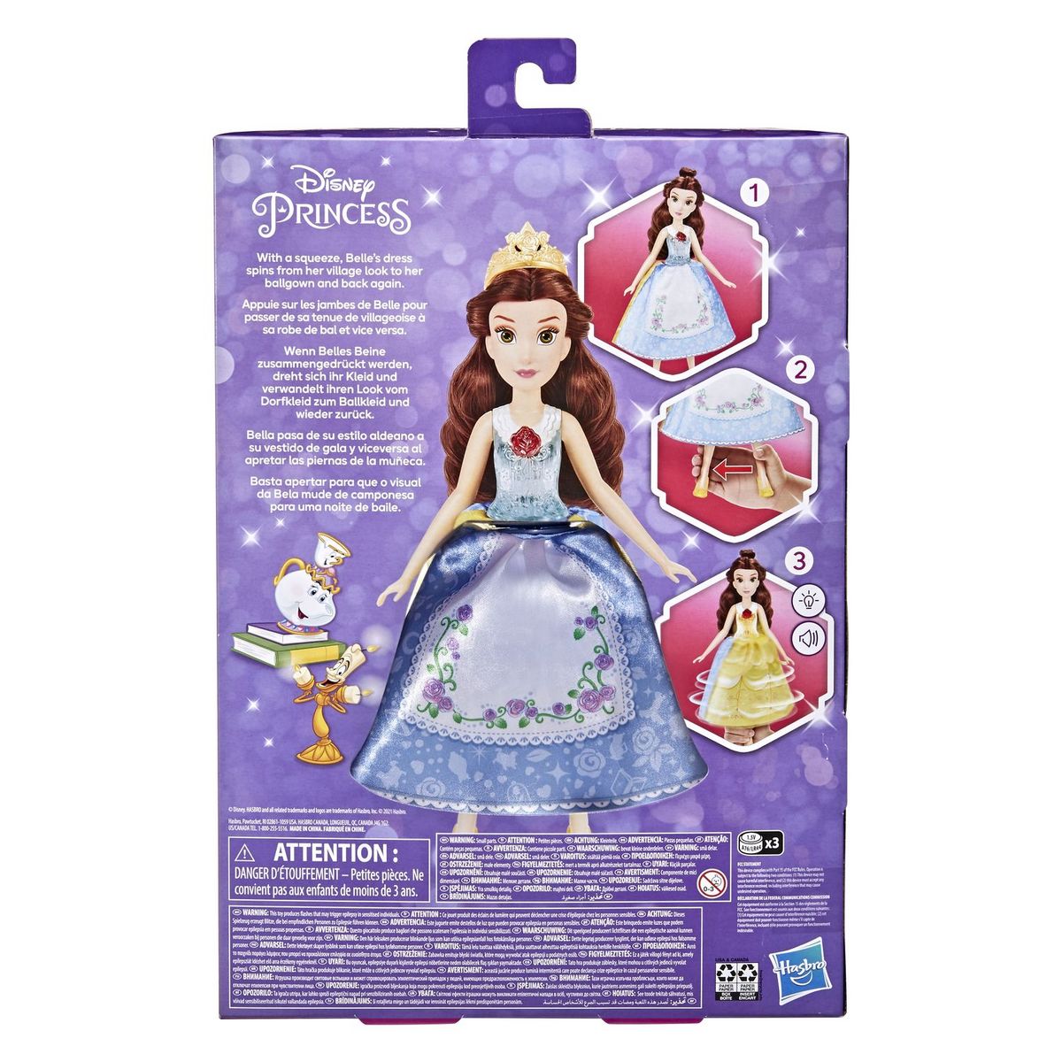HASBRO Disney Princess - Belle et ses tenues