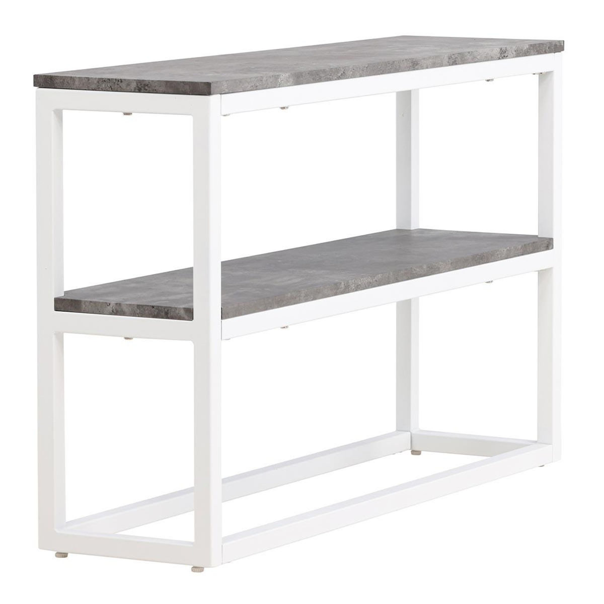 Paris Prix Console Design Double  Rise  110cm Gris & Blanc