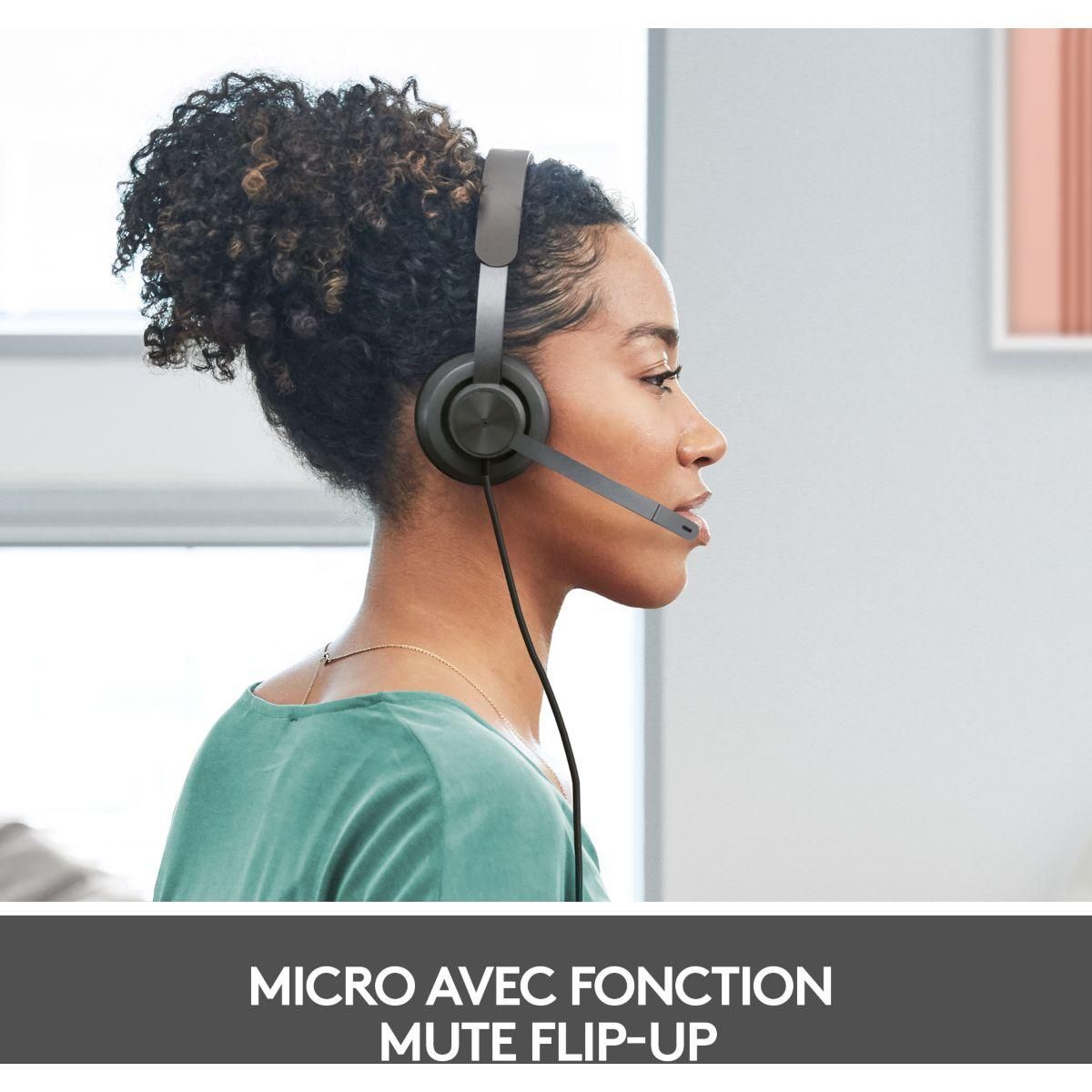 Logitech Micro-casque Zone 750 Graphite