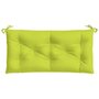 Voir la diapositive 4 : VIDAXL Coussin de banc de jardin vert brillant 100x50x7cm tissu oxford