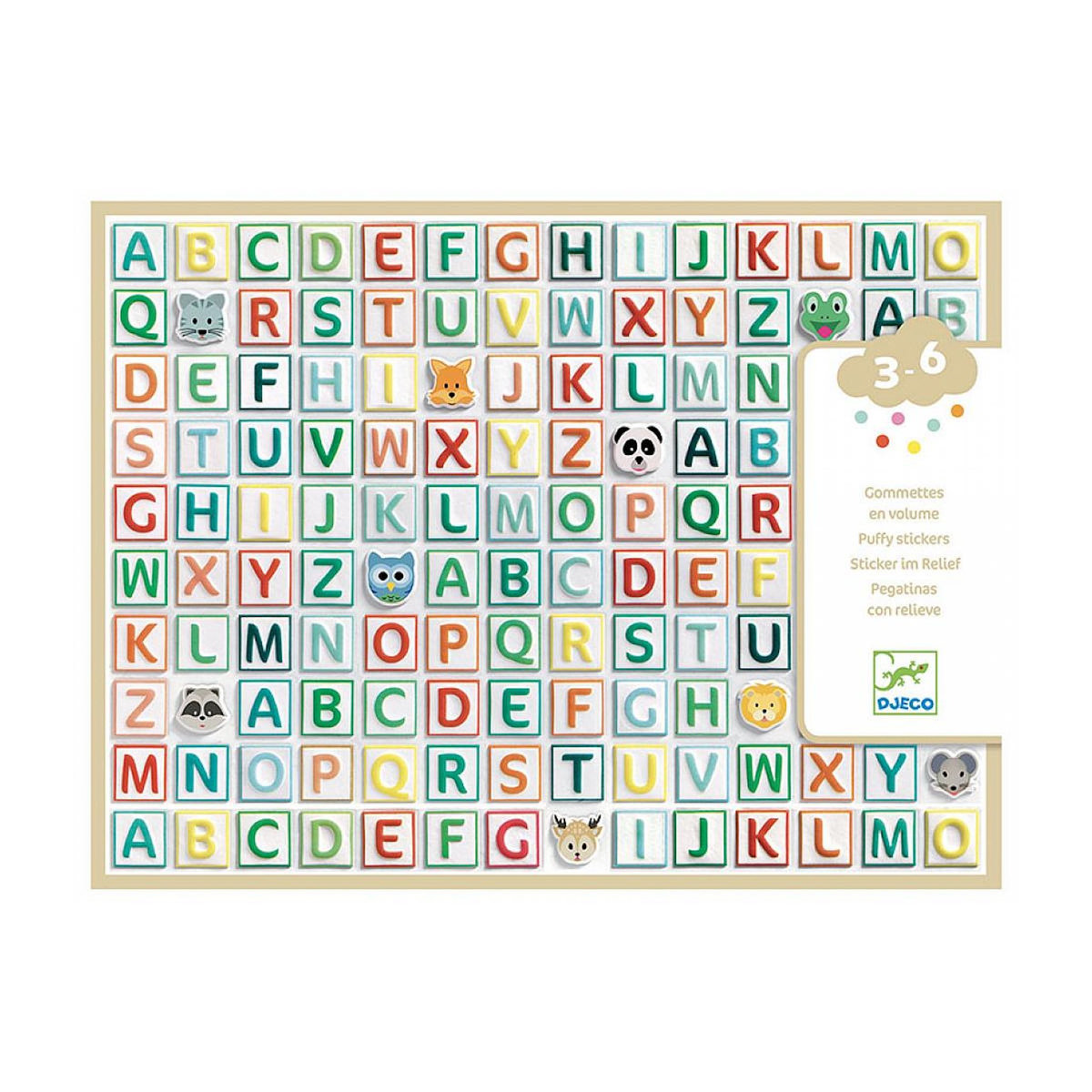 Djeco Gommettes alphabet en volume