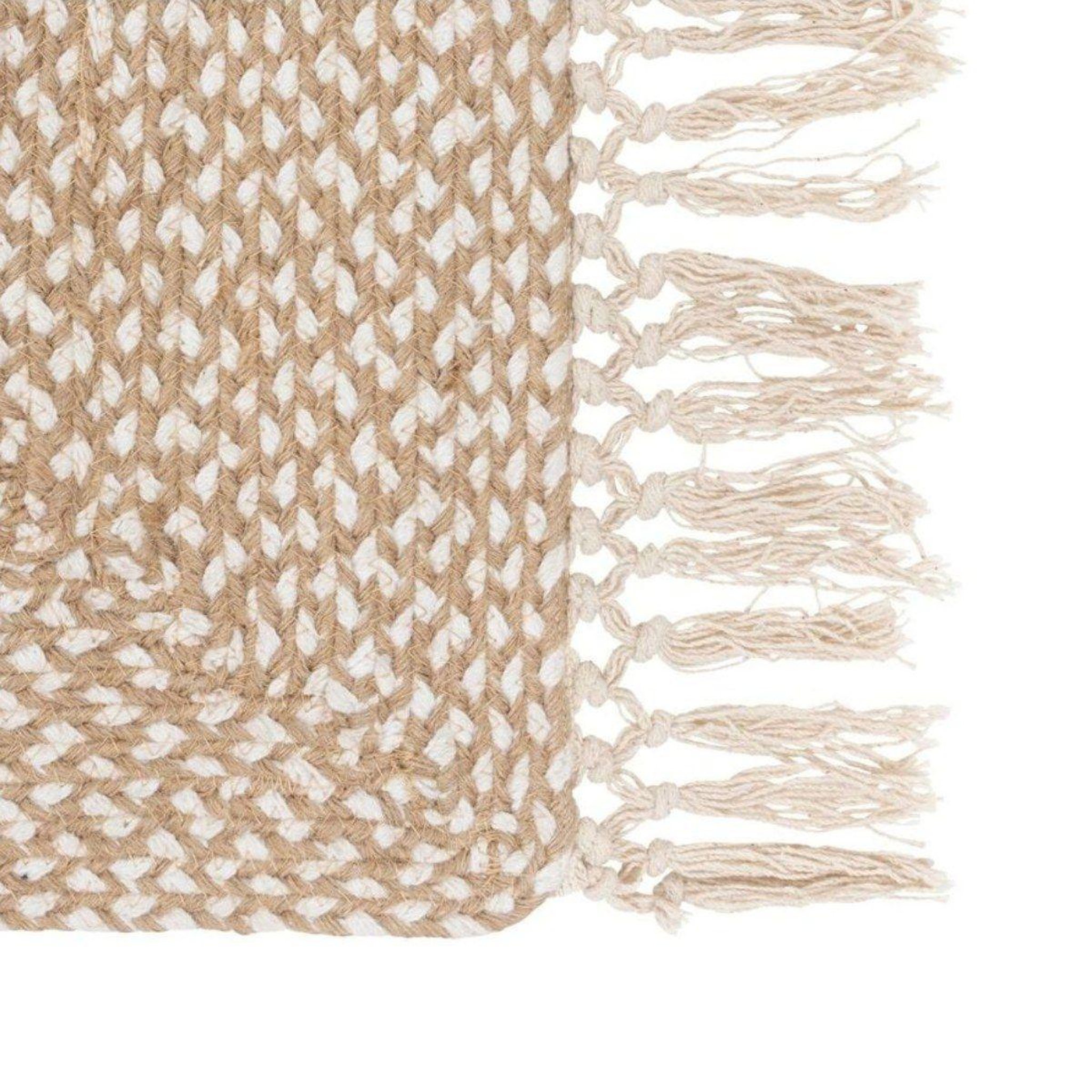 Voir la diapositive 2 : ATMOSPHERA Tapis de couloir  floral  80x200cm beige