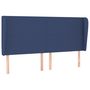 Voir la diapositive 2 : VIDAXL Tete de lit avec oreilles Bleu 203x23x118/128 cm Tissu