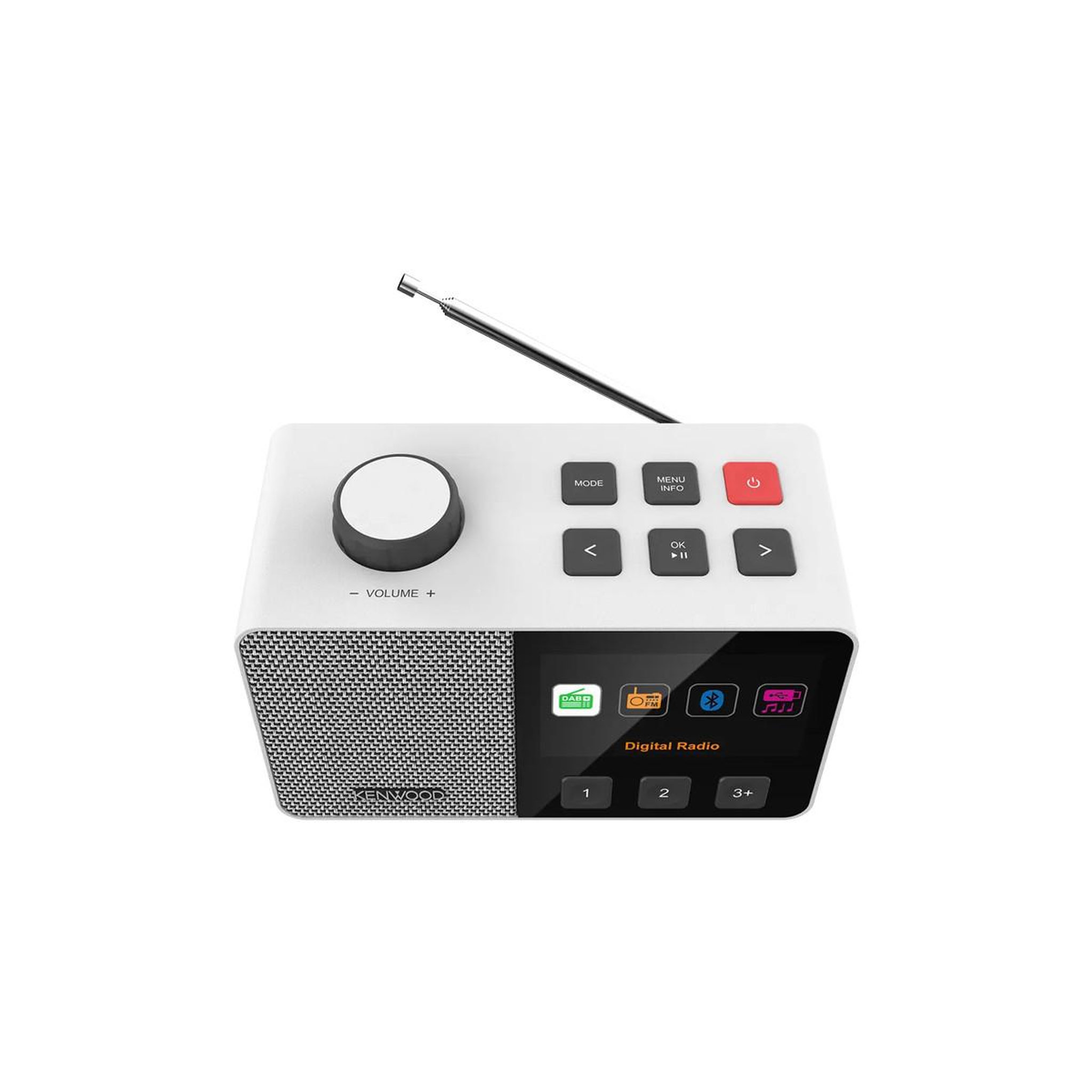 Voir la diapositive 3 : KENWOOD Kenwood CR-M70DAB-W Portable Numérique Blanc