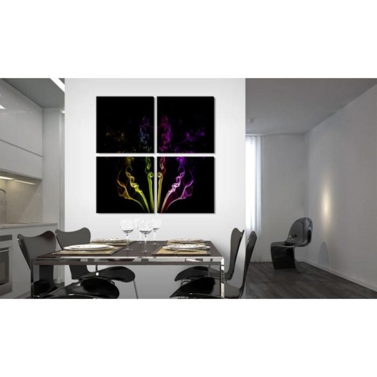 Paris Prix Tableau Imprimé  Fumée Colorée