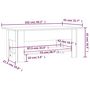 Voir la diapositive 6 : VIDAXL Table basse sonoma gris 102x55x42 cm bois d'ingenierie