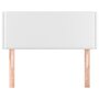 Voir la diapositive 3 : VIDAXL Tete de lit Blanc 100x5x78/88 cm Similicuir