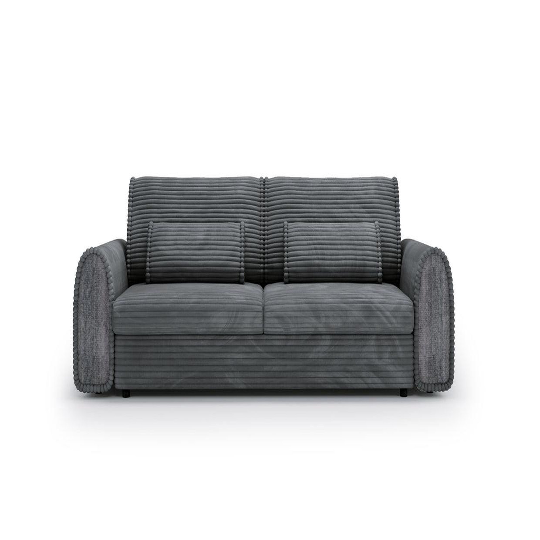 Voir la diapositive 1 : CASANOVA PARIS Bello - canapé droit convertible bi matière 2 places
