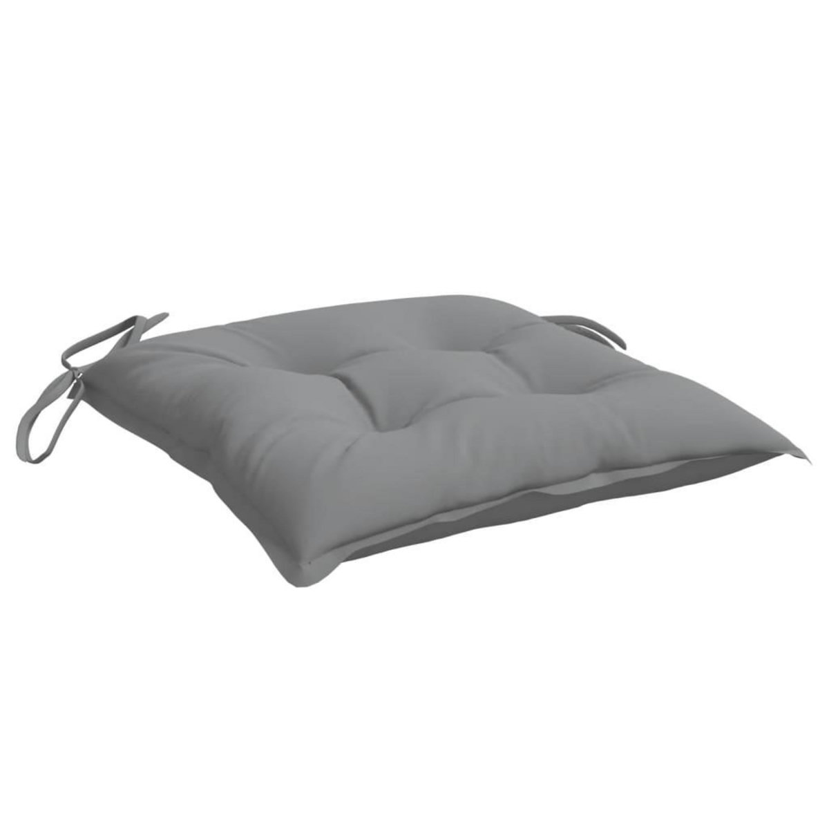 VIDAXL Coussins de chaise lot de 4 gris 50x50x7 cm tissu oxford