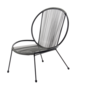 Voir la diapositive 3 : CONCEPT USINE Ensemble de 2 fauteuils + 1 table basse gris foncé RETE